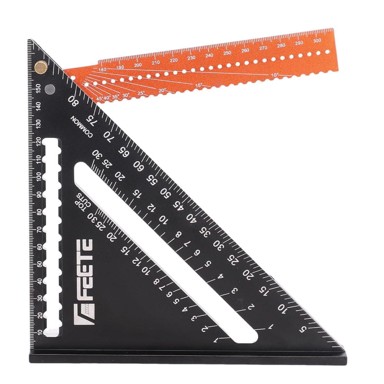 NIKCORP Feete stolarski sklopivi kutnik, 0–90°, 180 mm