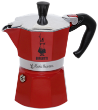 BIALETTI Kafetijera Moka Express 3TZ, crvena