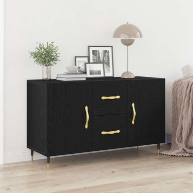 Sideboard, 100x36x60 cm, konstruirano drvo, crni hrast