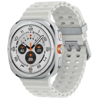 SAMSUNG Pametni sat Galaxy Watch Ultra Titanium, bijeli, bijela silikonska narukvica