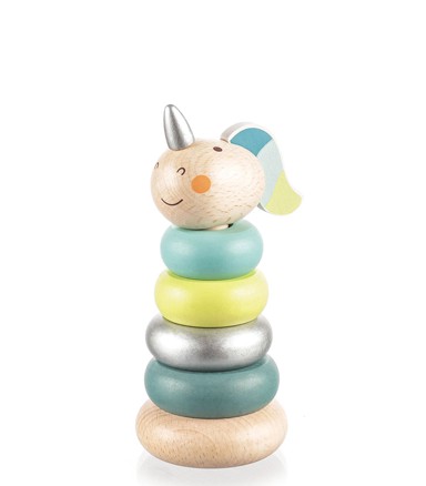 ZOPA Prsteni, za slaganje, Unicor, drveni, Blue