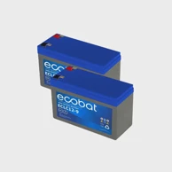 ECOBAT Lead Crystal baterija 12V 9Ah, VRLA, bez održavanja (2 kom)