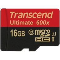 TRANSCEND Memorijska kartica microSDHC 16GB 600x, crna