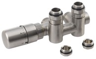SAPHO Termostatski ventil TWIN COMBI lijevi, inox mat