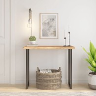 Stolna ploča 90x40x3,8 cm pravokutna bagremovo drvo živi rub