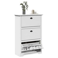 Stalak za cipele BODO, bijeli 80x35x118 cm