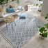 FLAIR RUGS Unutarnji i vanjski tepih Zia Trellis 120x170 cm, žuti/plavi