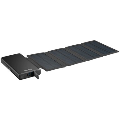 SANDBERG Prijenosna solarna baterija s 4 panela, 25000mAh, crna