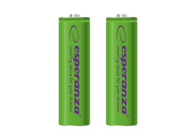 SLOMART Punjivi akumulatori Esperanza EZA103G AA Ni-MH 2000 mAh, 2 kom, zeleni