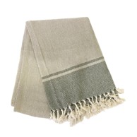 TISECO HOME STUDIO Bež-crni pamučni stolnjak , 250 x 150 cm