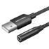 VENTION jednostruka USB vanjska zvučna kartica Gome 0,25 m, crna