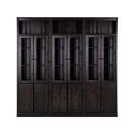 STØRAA Smeđa vitrina od masivnog bora 518x223 cm Anita