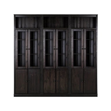 STØRAA Smeđa vitrina od masivnog bora 518x223 cm Anita