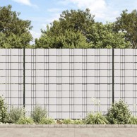 Vrtna pregrada, vrtni zaslon za privatnost, PVC, 70 x 0.19 m, bijela