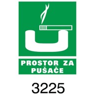 Naljepnica Prostor za pušače simbol 3225