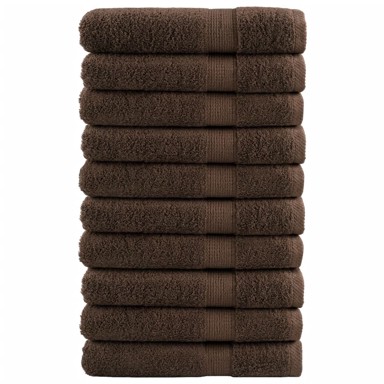 Ručnici za saunu 10kom smeđi 80 x 200 cm 600 gsm 100 % pamuk