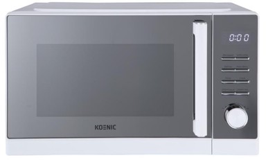 Mikrovalna pećnica s roštiljem KMWG 2322-42 DW, 23 L, 900/1000 W, LED zaslon, 8 programa kuhanja, bijela i srebrna