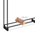 NORTHIX Stalak za ogrjev, 110 cm, željezo, crna