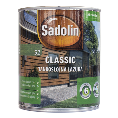 SADOLIN lazura za drvo lassic bijela 0,75 l (99)