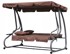 MODERNHOME Vrtna ljuljačka za 3 osobe, smeđa