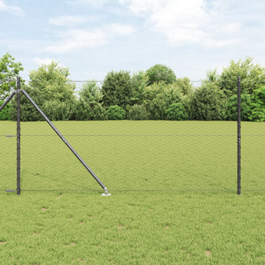 Heksagonalna ograda 1. 4x25 m čelik, siva