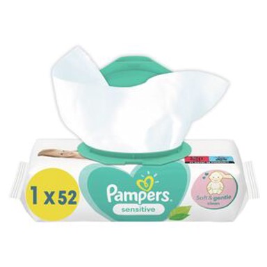 PAMPERS Sensitive vlažne maramice 6 x 52 kom