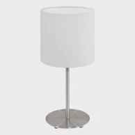 Stolna lampa Pasteri, E14, V275, nikl-mat/bijela