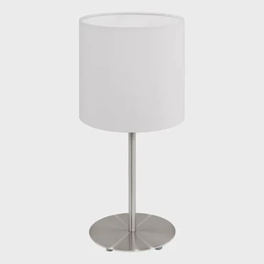 Stolna lampa Pasteri, E14, V275, nikl-mat/bijela