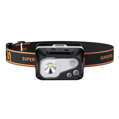 SUPERFIRE Naglavna svjetiljka HL07, 320lm, USB