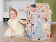 ELINELI Senzorna pastelna kućica s rasvjetom ZOO