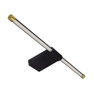 PASO Rasvjeta za vlažne prostore LED, 12W, 4000K, IP44, crna