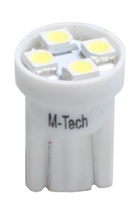 M-TECH W5W T10 LED žarulja L017W 4x SMD3528