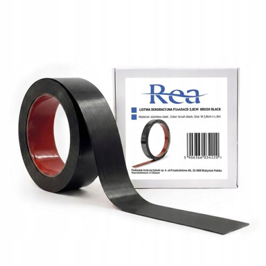 REA Samoljepljiva dekorativna traka 3,8 cm, 6 m, mat crna