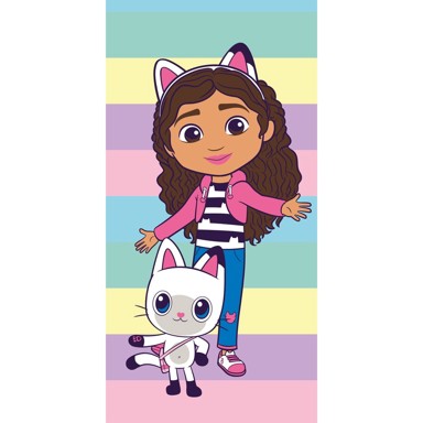 JERRY FABRICS Pamučan dječji ručnik, 70x140 cm Gabby´s Dollhouse Colors