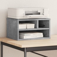 Stalak za pisač 40 x 32 x 22,5 cm konstruirano drvo, siva  