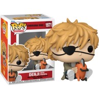 FUNKO POP! Figura Chainsaw Man Denji w/ Pochita, 9 cm
