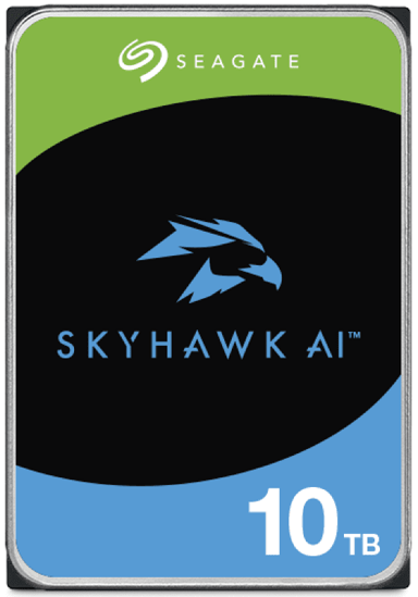 SEAGATE SkyHawk tvrdi disk (HDD) kapaciteta 10TB, brzina vrtnje 7200 RPM, 256 MB međuspremnika, sučelje SATA 6Gb/s