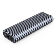 ORICO Vanjski box AM2C3-G2, M.2 NVMe SSD, USB-C 3.2, sivi