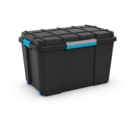 KIS Crna plastična kutija za pohranu s poklopcem 73, 5x44, 5x46 cm Scuba Box