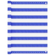 Balkonski zastor 90 x 400 cm HDPE, plavo-bijeli