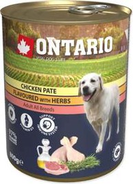 ONTARIO Konzerva Adult Dog 800 g, piletina s biljem