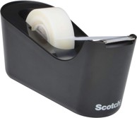 SCOTCH stolni dispenzer ljepljive trake C18 s trakom Magic Tape, crni