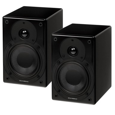 SCANSONIC Zvučnici S3, aktivni, 2x20W, Bluetooth, crna