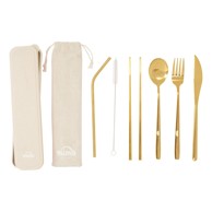 PREMIER HOUSEWARES Set pribora za jelo 6 kom Mimo, od nehrđajućeg čelika, zlatna boja
