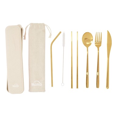 PREMIER HOUSEWARES Set pribora za jelo 6 kom Mimo, od nehrđajućeg čelika, zlatna boja