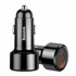BASEUS Auto punjač Magic, crni, USB + USB-C QC 4.0, PD 45W