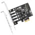 AXAGON Adapter PCEU-43RS PCIe 4x USB3.0 UASP VIA
