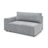 BOBOCHIC PARIS Svijetlo siva modularna sjedeća garnitura od samta (s lijevim kutom) Nihad modular, 163x95x88 cm