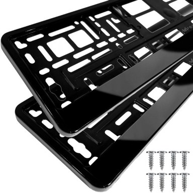 XTROBB okvir za registarsku pločicu, ABS, 53 x 13,5 x 1 cm, 2 kom., crni