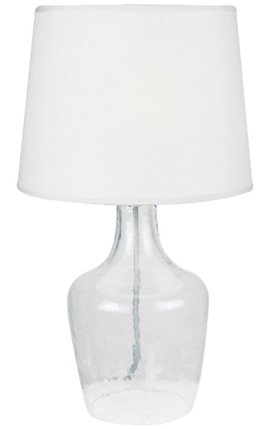 Dekorativna stolna lampa LT4132, prozirno/bijela